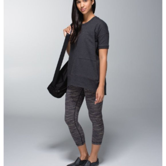 Lululemon Wunder Under Crop Wee Are From Space Black Cashew / Black Size 10 - Picture 7 of 12
